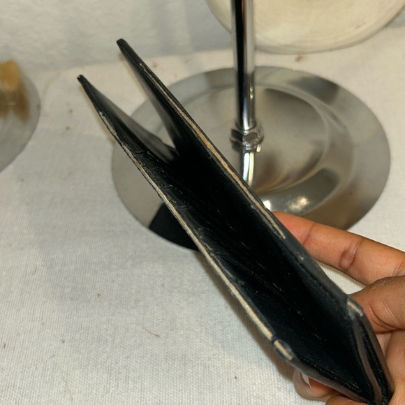 Authentic Burberry Shimmer Black Leather Long Wallet - Picture 9 of 12